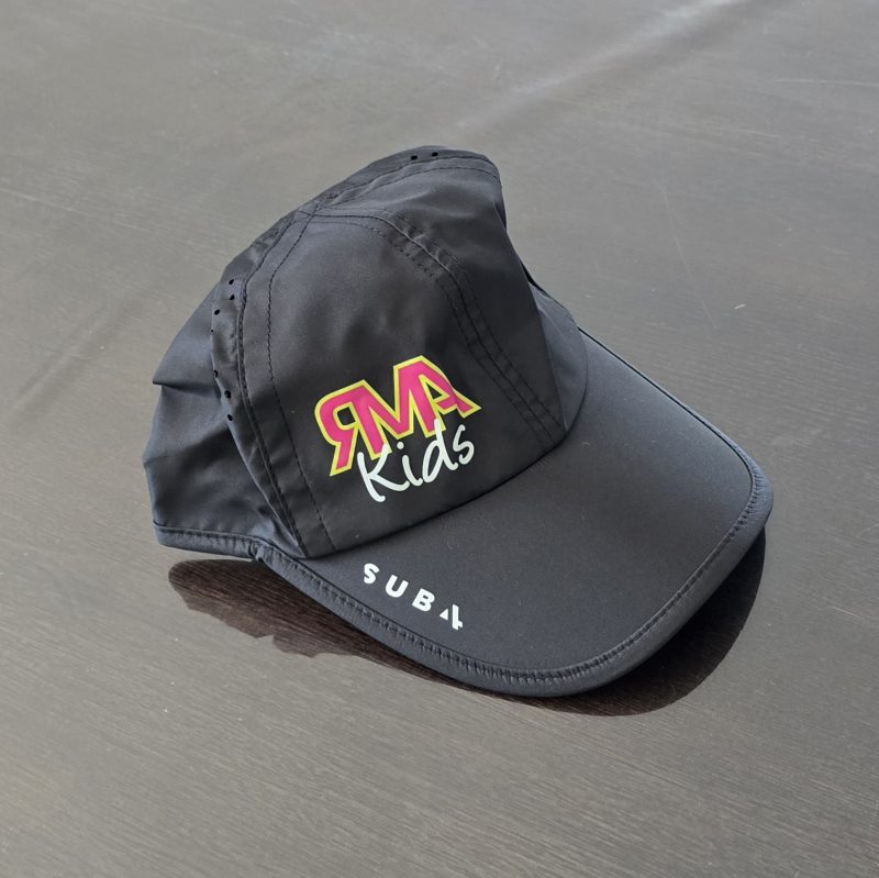 RMA Kids Black Running Cap Sub4 Performance